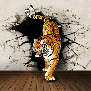 beibehang papel de parede Mural dimensional wallpaper modern brief sofa bedroom wall mural rhino tiger 3d wall murals wallpaper