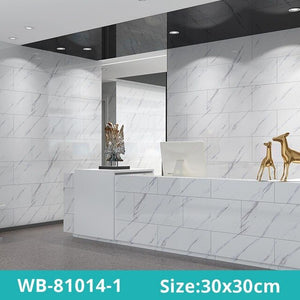 30*30cm Waterproof Floor Stickers Easy Using Wallpaper Self Adhesive Ceramic Tiles Contact Paper Kitchen Living Room Decor Decal