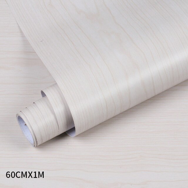 PVC wood grain wallpaper for Kitchen Films reconditioned clothes closet closet door furniture for home office Decor Wall Sticker