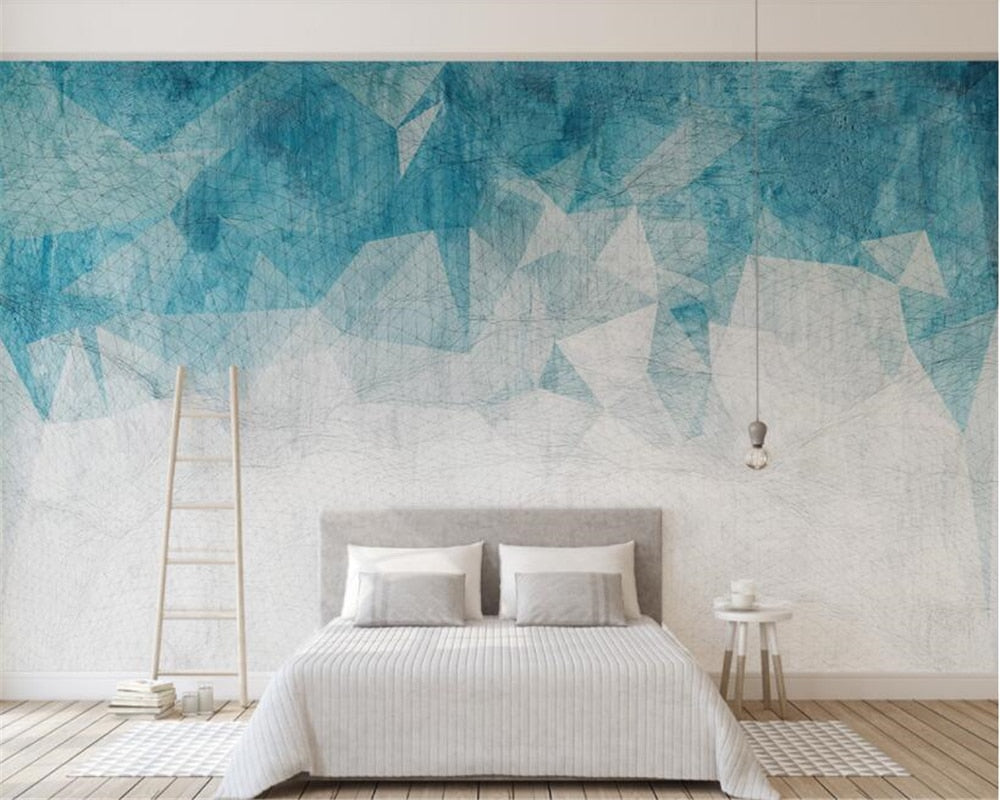 Beibehang Custom wallpaper Nordic minimalism abstract lines geometric TV background wall 3d wallpaper papier peint mural 3d